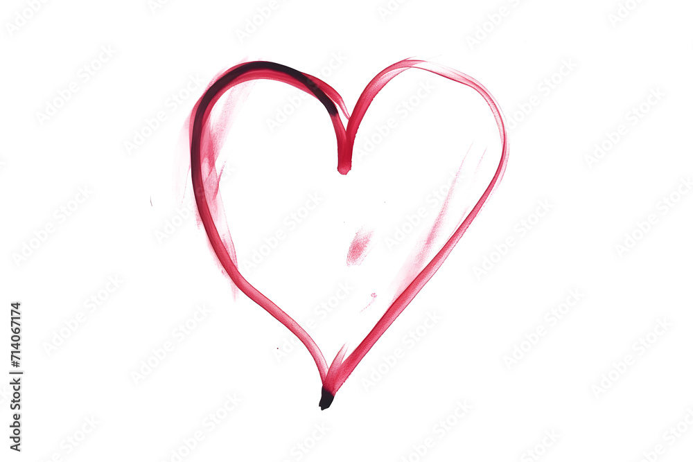 marker heart isolated hand draw marker heart isolated hand draw