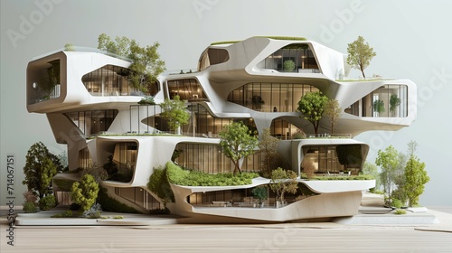Eco-Friendly Futuristic Residential Building Concept