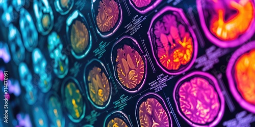 colorful PET scan images depicting physiological processes