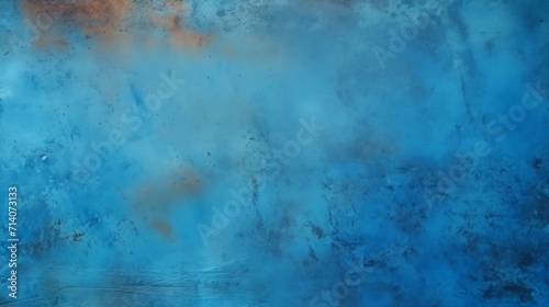 Blue texture of a plastered wall pattern design. Blue old rough plaster background. Cement concrete background wallpaper. Blue rough painted wall surface. Raster bitmap illustration.