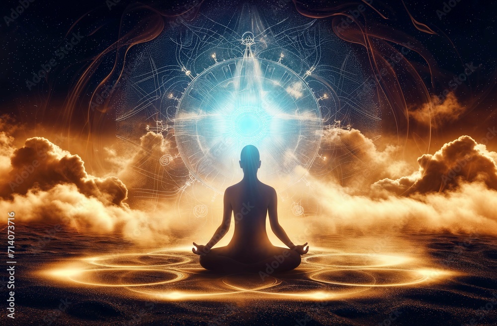 Astral travel to the astral plane through meditation, listening to the frequencies of the universe