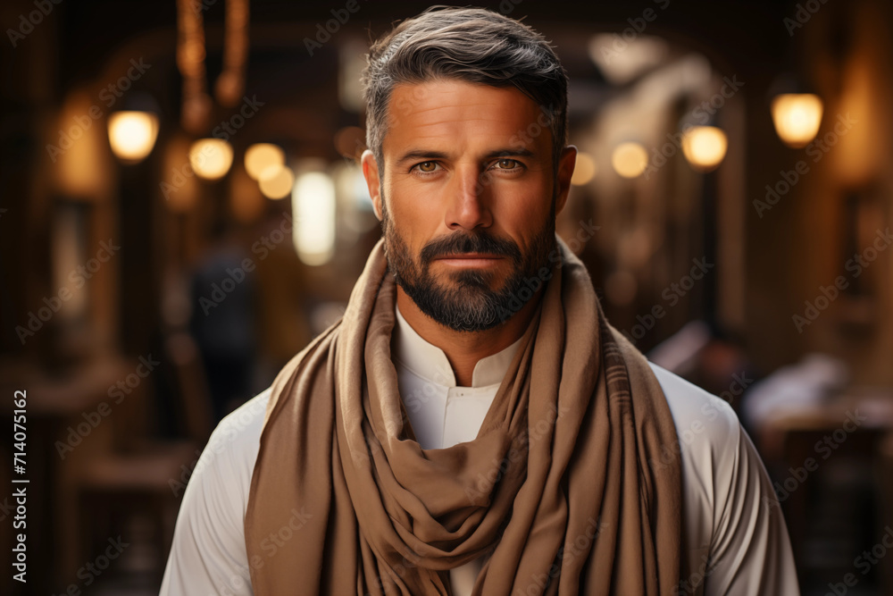 Handsome man in a traditional clothes from Arabia Handsome man in a traditional clothes from Arabia