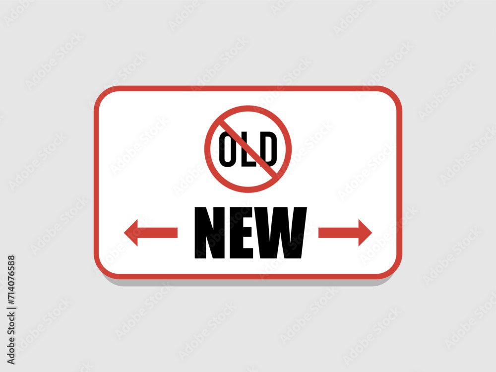 stop and left right arrow road signs representing the new and the old way stop and left right arrow road signs representing the new and the old way
