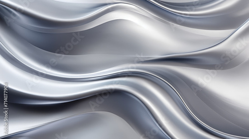Aluminum wavy pattern background wallpaper in gray color