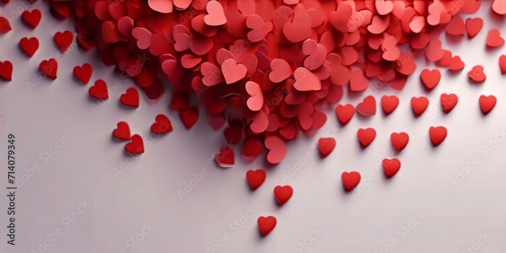 red hearts on a white background red hearts on a white background