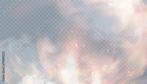 Fire spark background. Vector fire sparks. Sparks PNG, fire particles. Fire spark background