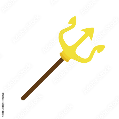 Trident emblem symbol vector icon