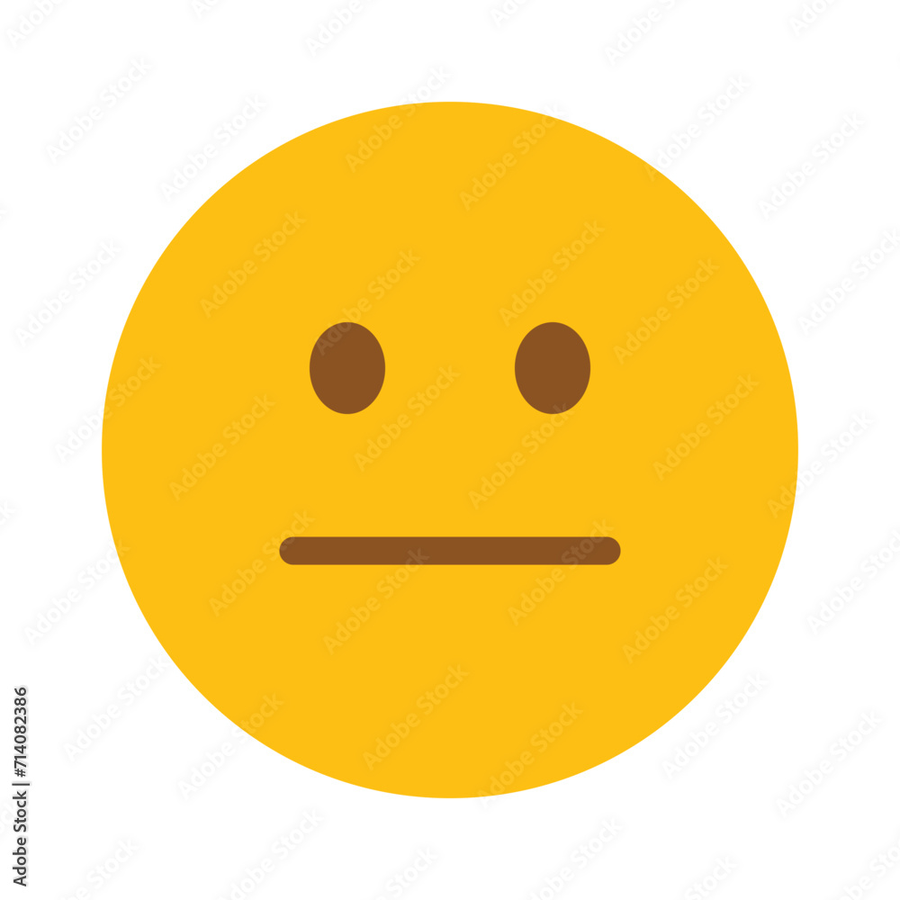 Expressionless Face emoji vector symbol sign icon Expressionless Face emoji vector symbol sign icon
