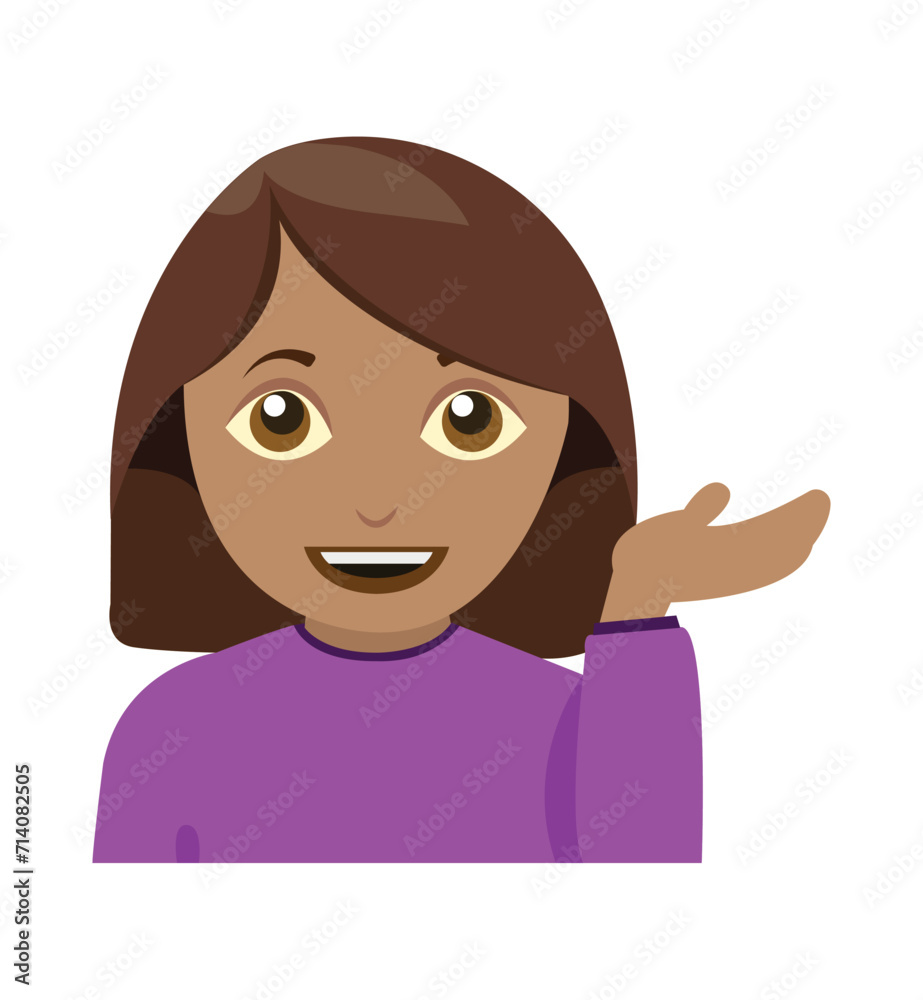 Woman Tipping Hand emoji vector illustration