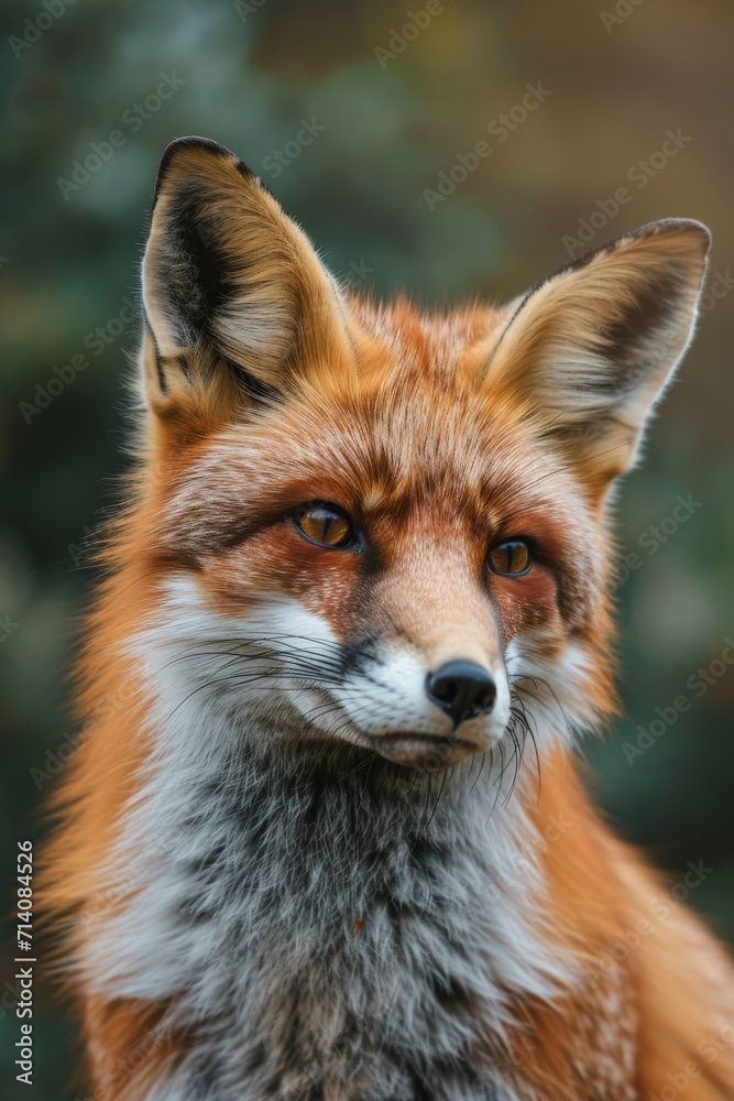 Close-Up of Red Fox Looking at the Camera