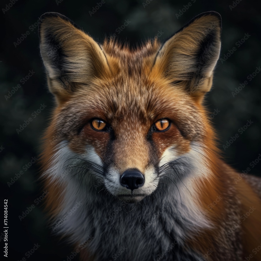 Close-Up of Red Foxs Face Close-Up of Red Foxs Face