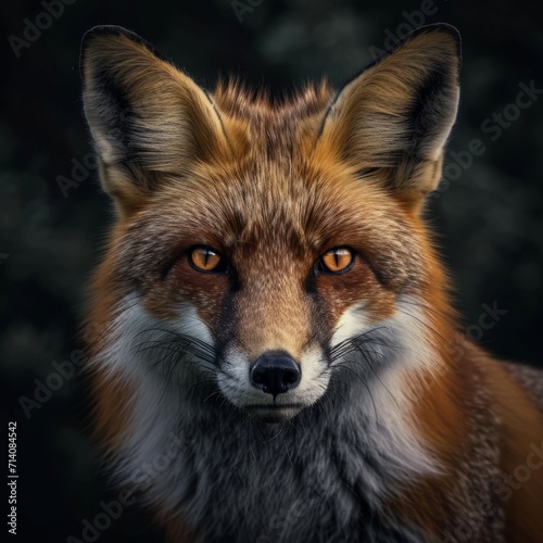 Close-Up of Red Foxs Face