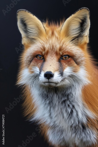 Close Up of a Red Foxs Face