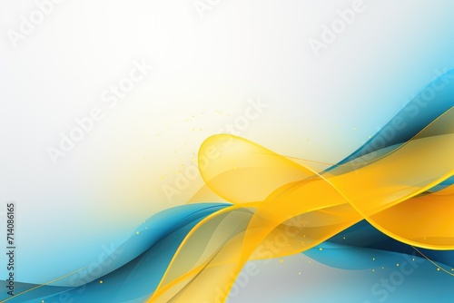abstract background awareness yellow and blue ribbon for Designated Drivers, Thoracic Outlet Syndrome, Down Syndrome photo