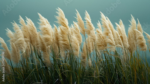 Pampas Grass on the lawn