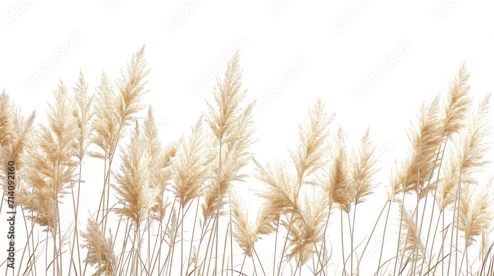 Feather Reed Grass flower isolated on white background Feather Reed Grass flower isolated on white background