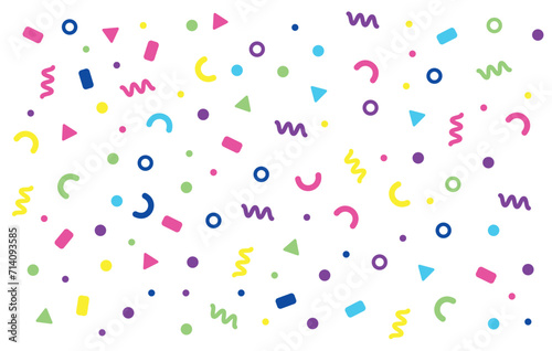 Party pattern confetti vector