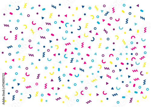 Party pattern confetti vector