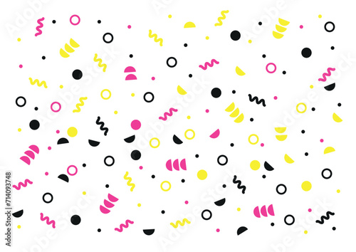 Party pattern confetti vector