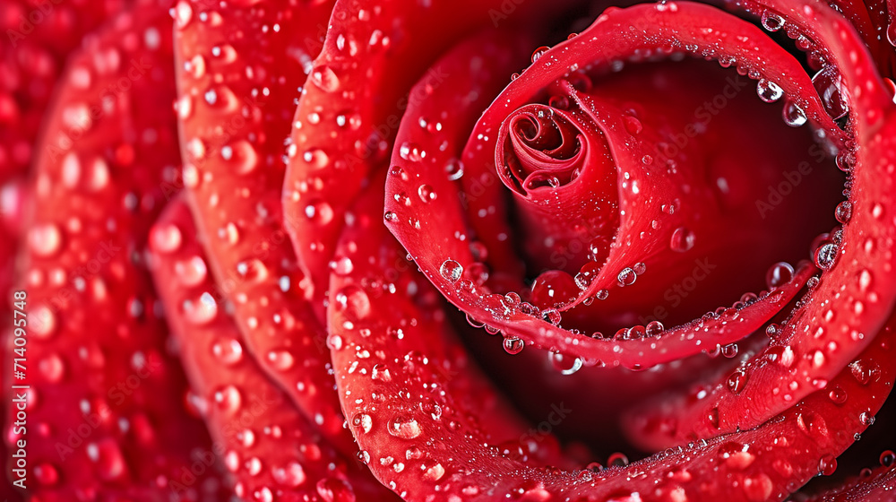 Naklejka premium red rose petals