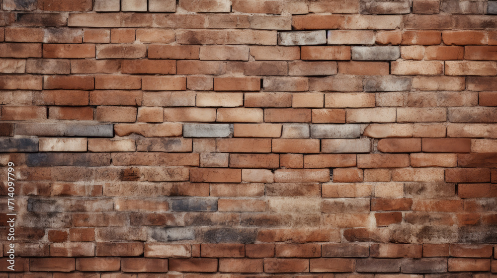 Brick wall background, blonde grunge texture or pattern for design, wallpaper. Generative ai Brick wall background, blonde grunge texture or pattern for design, wallpaper. Generative ai