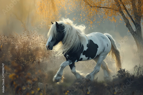 Gypsy Vanner - United Kingdom - Known for their stunning feathered feet and abundant mane and tail, Gypsy Vanners are strong and versatile horses photo