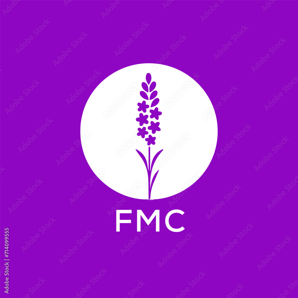 FMC letter logo design on colourful background. FMC creative initials letter logo concept. FMC letter design.
