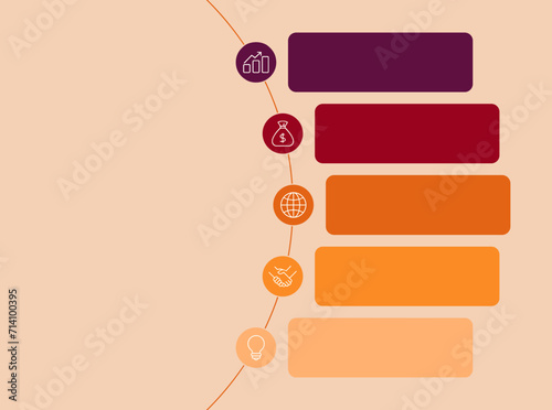 Blank Infographic template for web , sublist infography for web design