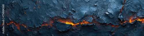 Textured blue lava abstract background photo