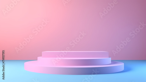 Podium, booth, stage, product background for product display, blank display