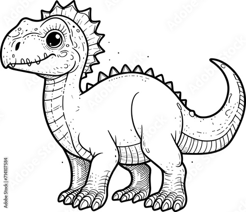 tyrannosaurus dinosaur vector illustration © azen