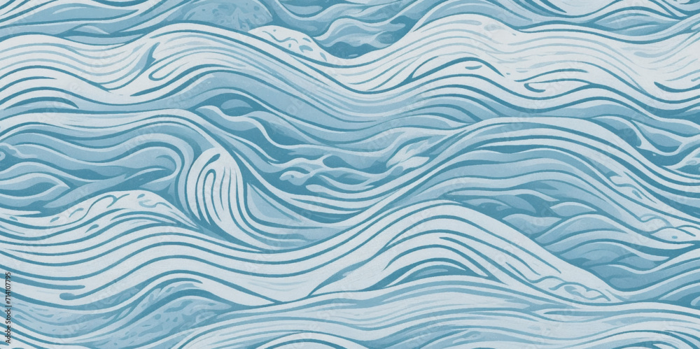 Sea water ocean wave vector background. Blue water ocean sea wave seamless background. Sea water ocean wave vector background. Blue water ocean sea wave seamless background.