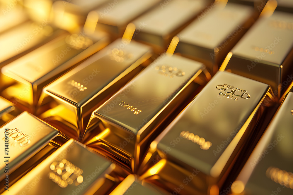 Stack of gold bars. Financial and investment concept background. Stack of gold bars. Financial and investment concept background.