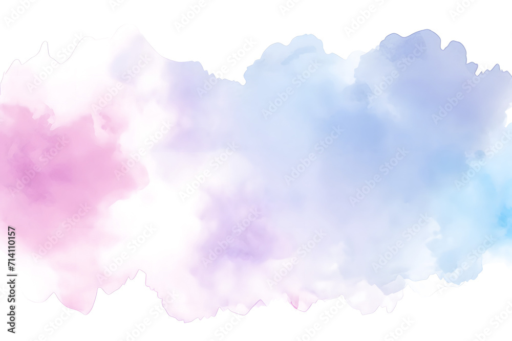 watercolor pastel background. watercolor background with clouds. isolated