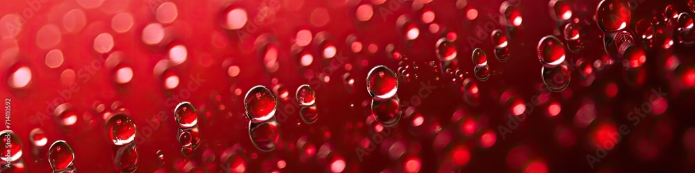 Background with abstract red drop patterns