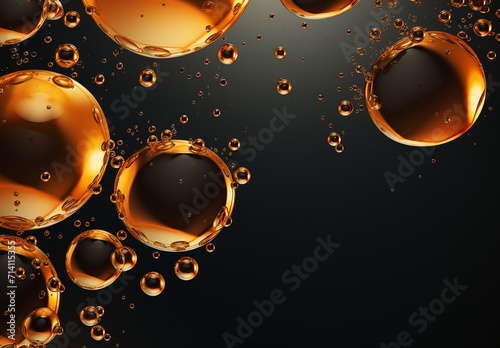 Oil Drops On The Water Surface