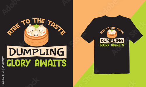 Illustrated Dumpling T-Shirt Design