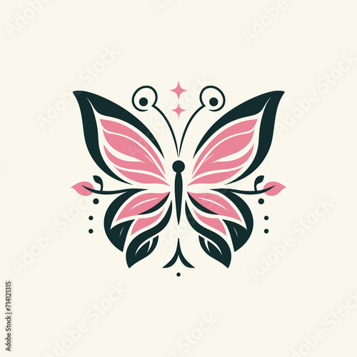 A butterfly logo with a circle around it © MDBELLAL