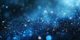 abstract blue background with bokeh Generative AI
