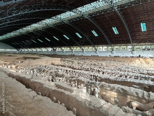 The Terracotta Army of Emperor Qin Shi Huang UNESCO World Heritage Site at Xi‘an, Shaanxi, China photo
