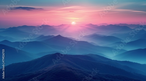 Dawn Majesty  High-Resolution Gradient Background on Mountains with Soothing Natural Colors and Majestic Texture
