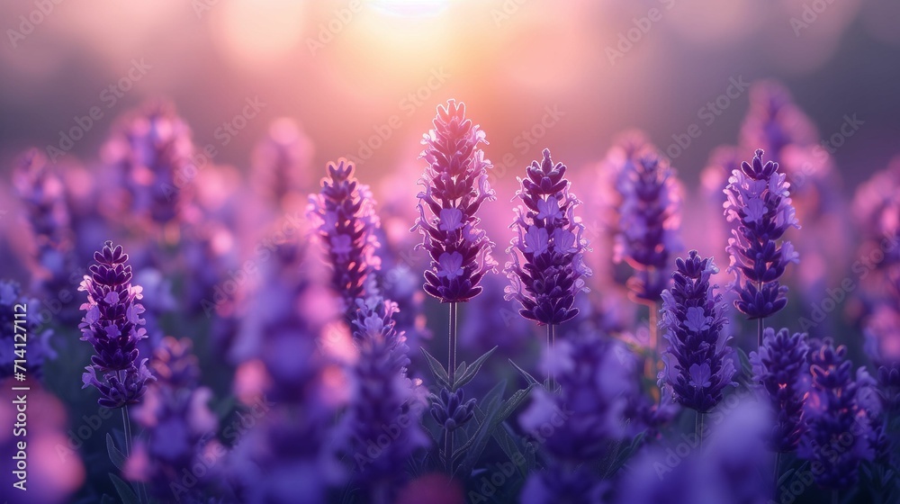 High-Resolution Floral Texture: Soft Gradient in a Lavender Field with Calming Purples and Greens High-Resolution Floral Texture: Soft Gradient in a Lavender Field with Calming Purples and Greens