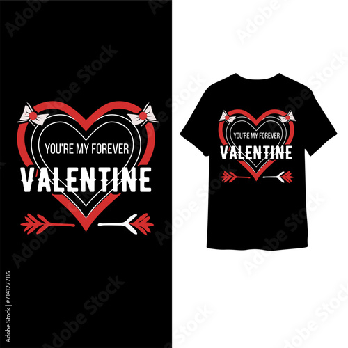 valentines day modern t shirt design