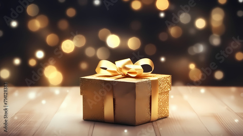 Gift box background with copy space for Christmas gifts, holidays or birthdays