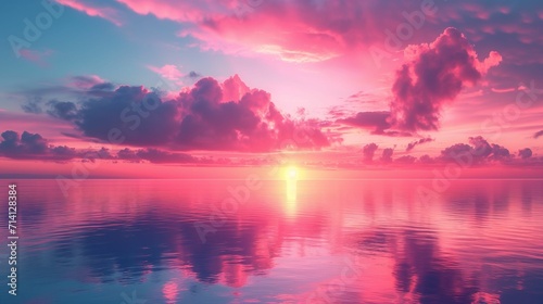 Tranquil Twilight Horizon: Serene Sky with Pastel Brushstrokes, Creating a Minimalist and Atmospheric Background Perfect for Relaxation and Meditation, Ideal for Digital Art, Website Design, and Inspi © Tessa