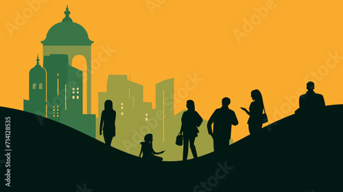 mentorship and guidance provided by professors and academic mentors in a vector art piece showcasing scenes of students engaging with educators seeking advice and benefiting from mentorship