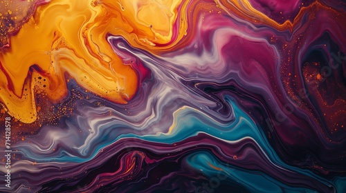Vivid Abstract Fluid Art for Modern Wallpapers and Backgrounds
