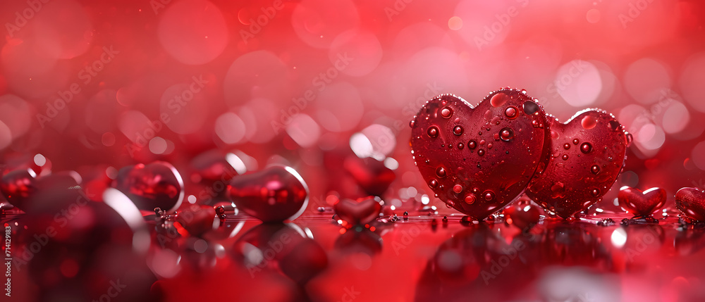 A love-filled heart, drenched in tears of joy, symbolizing the fiery passion of valentine's day A love-filled heart, drenched in tears of joy, symbolizing the fiery passion of valentine's day