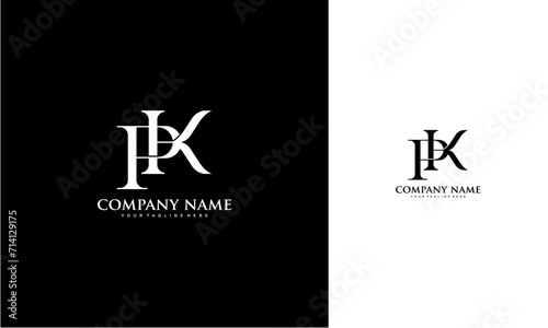 PK initial logo concept monogram,logo template designed to make your logo process easy and approachable. All colors and text can be modified.