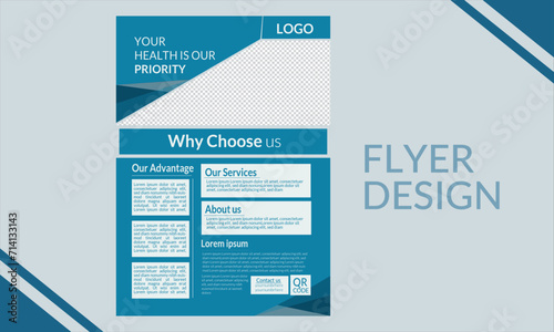 Eye catching flyer design for business natural food cosmetic product as well as business advertisement with organic background and easy flyer design for every business
